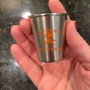 New - Kenny Chesney No Shoes Nation Stainless Steel Shot Glass